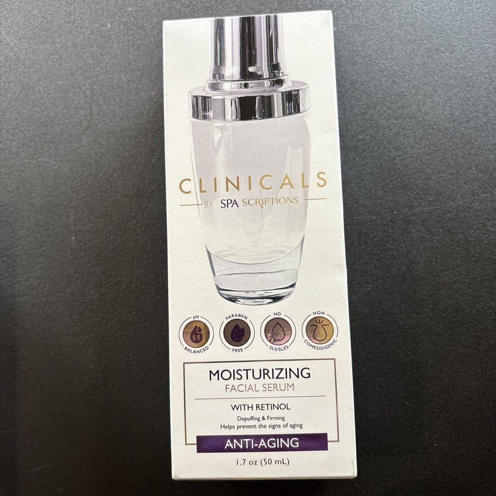 Clinicals By SpaScriptions 1.7 Oz Moisturizing Retinol Anti-Aging Facial Serum